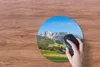MuchoWow® Mauspad Mousepad Berg - Himmel - Wald 30x30 cm - Produktbild-Vorschau 3