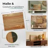 WordClock Jupiter Holz Optik - elegante Wortuhr in Deutsch Produktbild-Vorschau 10