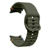A dark green watch strap with a wavy texture and orange and blue accents on a white background. Náhled obrázku produktu