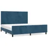 Bettgestell mit Kopfteil Dunkelblau 180x200 cm Samt Produktbild-Vorschau 1