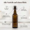 gouveo 20er Set Glasflasche 500 ml Antik mit Produktbild-Vorschau 3