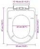 vidaXL Siège de toilette avec mécanisme d'abaissement Voir les images du produit 7