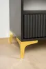 set di 4 gambe per mobili in metallo con design a nodo Anteprima dell’immagine prodotto 7