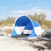 vidaXL Strandzelt 2 Personen Azurblau Pop-Up Wasserdicht Produktbild-Vorschau 11