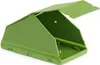 A green plastic birdhouse or nesting box. Produktbild-Vorschau