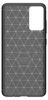 A black phone case with a geometric pattern and a cutout for a camera. Produktbild-Vorschau