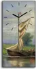 Wandbild Leinwand Bilder Wanduhr Quarz 30x60 Wasser schiffe Produktbild-Vorschau 1