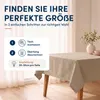 Leinen Tischdecke 160x320 cm eckig sand Produktbild-Vorschau 6