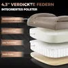 TWOLIIN Ergonomische bureaustoel met voetsteun, extra dikke Productafbeelding-voorbeeld 4