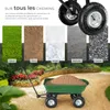 Chariot de jardin 300 kg avec benne basculante - vert Voir les images du produit 5