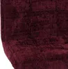 A close-up view of the textured fabric of a burgundy bar stool. Podgląd zdjęcia produktu