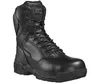 A black leather boot is shown against a white background. Produktbild-Vorschau