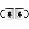 Mir Doch Miau Tasse Schwarz mit Katzen und Herzen Motiv für Produktbild-Vorschau 3