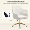 Krzesło biurowe HOMCOM, krzesło biurkowe z regulacją Podgląd zdjęcia produktu 5