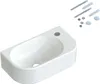 AQUABATOS Hängewaschbecken Keramik 40x21,5x10,5 cm, Weiß, Produktbild-Vorschau 5