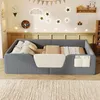 Letto imbottito Merax 140x190 cm, letto per bambini con Anteprima dell’immagine prodotto 2