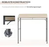Grillpavillon mit 10 Haken, Gartenpavillon Stahlrahmen Produktbild-Vorschau 8