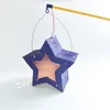 Laternen-Bastelset Twinkle Star 300g/qm 19,3x18,3x8cm blau Produktbild-Vorschau 3