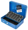 Geldkassette mit einem Euro-Münzzählbrett von HMF mit 25 cm Breite in Blau Produktbild-Vorschau
