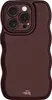 Glossy Wavy Hülle Burgundy  - Kompatibel mit iPhone 14 Pro Produktbild-Vorschau 1
