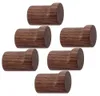 6er-Set Holzwandhaken, rustikale Haken, 50x35 mm, Kaffee Productafbeelding-voorbeeld