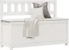 vidaXL Lavice bílá 110x41x76,5 cm Borovicový masiv Náhled obrázku produktu 2