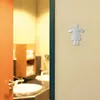 DURABLE PICTO WC-Symbol Damen 90x120 mm, 495023 silber Produktbild-Vorschau 4