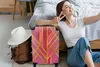MuchoWow® Koffer Handgepäck Trolley Rollkoffer Kleine Produktbild-Vorschau 2