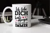 Kaffee-Tasse Ich liebe dich heute morgen und für immer Produktbild-Vorschau 5