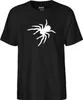 Huuraa Herren T-Shirt Spinne Silhouette 3XL Black Bio Produktbild-Vorschau 2
