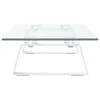 vidaXL Support d'écran blanc 60x20x8 cm verre trempé et Voir les images du produit 5