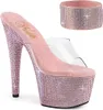BEJEWELED-712RS Damen Slipper von Pleaser, Transparent Produktbild-Vorschau 1