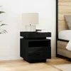 Nachttisch Schwarz Eichen-Optik 40 x 39 x 48,5 cm Produktbild-Vorschau 3