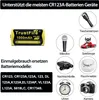 2 batterie ricaricabili TrustFire CR123A (17335) agli ioni Anteprima dell’immagine prodotto 5