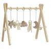 LuMali Baby Gym con 5 giocattoli, arco giochi pieghevole Anteprima dell’immagine prodotto 1