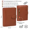 Leder Geldbörse Herren Portemonnaie RFID Hochformat Produktbild-Vorschau 3