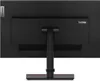 The back of a black computer monitor on a white background. Produktbild-Vorschau
