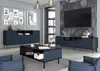 A modern living room with a coffee table, TV stand, and seating. Náhled obrázku produktu
