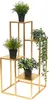 DanDiBo Escalier pour fleurs Métal doré 82 cm Escalier pour Voir les images du produit 5