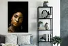 MuchoWow® Poster Frau - Ohrringe - Gold 80x120 cm - Produktbild-Vorschau 4