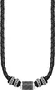 S.Oliver Leder Collier 2026107 Edelstahl Carbon Produktbild-Vorschau 2