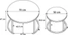 Ensemble de deux tables Galen Craft Voir les images du produit 2