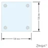 Firmenschild Namensschild Acrylglas 120x120 mm – inkl. 4 Produktbild-Vorschau 6