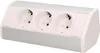 Zásuvka 3x2P+Z, schuko, stříbrná/bílá Náhled obrázku produktu 1