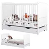 Lit bébé Leo 60×120 cm avec tiroir, fonction canapé, Voir les images du produit 4