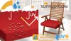 sunnypillow 2er Set Stuhlkissen 45 x 45 cm wasserdicht Produktbild-Vorschau 4