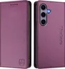 Kožené pouzdro pro Samsung Galaxy S24, flipové pouzdro s Náhled obrázku produktu 2