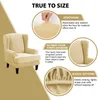 Velvet Wing Chair Covers 2 Piece Chair Covers Slipcover Náhled obrázku produktu 5