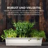 Plastard Blumenkasten 3er-Set 100 cm Weiß - mit Produktbild-Vorschau 6
