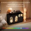 OKWISH Buffet - Vitrine avec LED et Portes Vitrées, Meuble Voir les images du produit 5